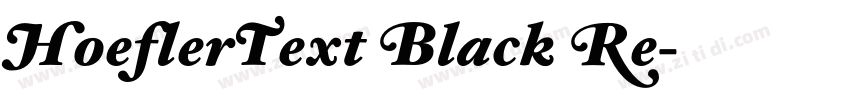 HoeflerText Black Re字体转换